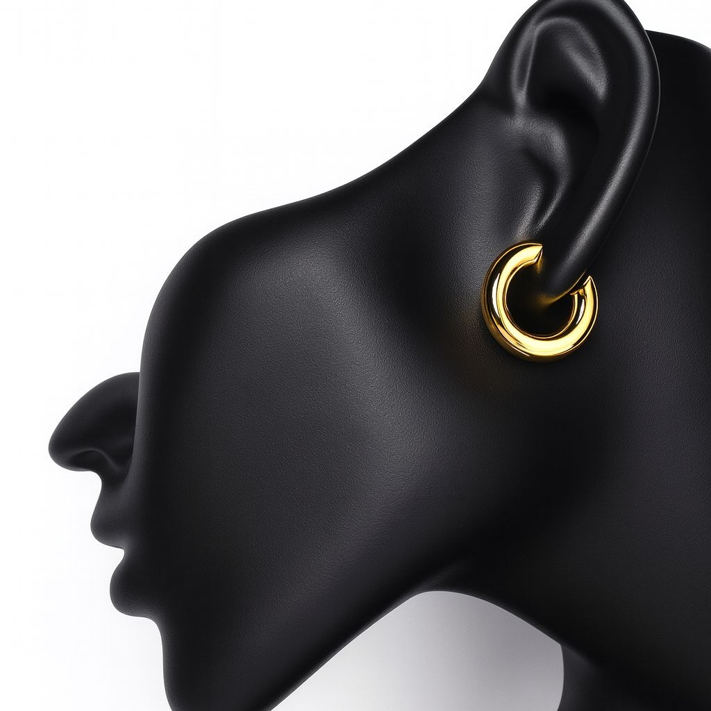 BECHTGOLD Aurelia Creolen 18K vergoldete 925 Silber Creolen